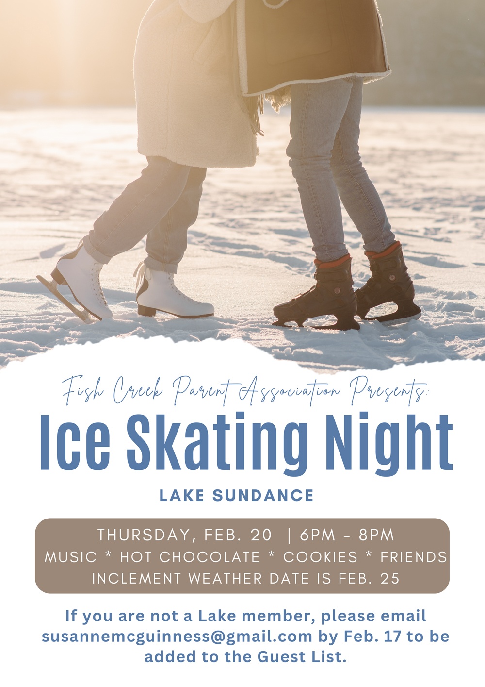 2025 Family Ice Skating Night Poster