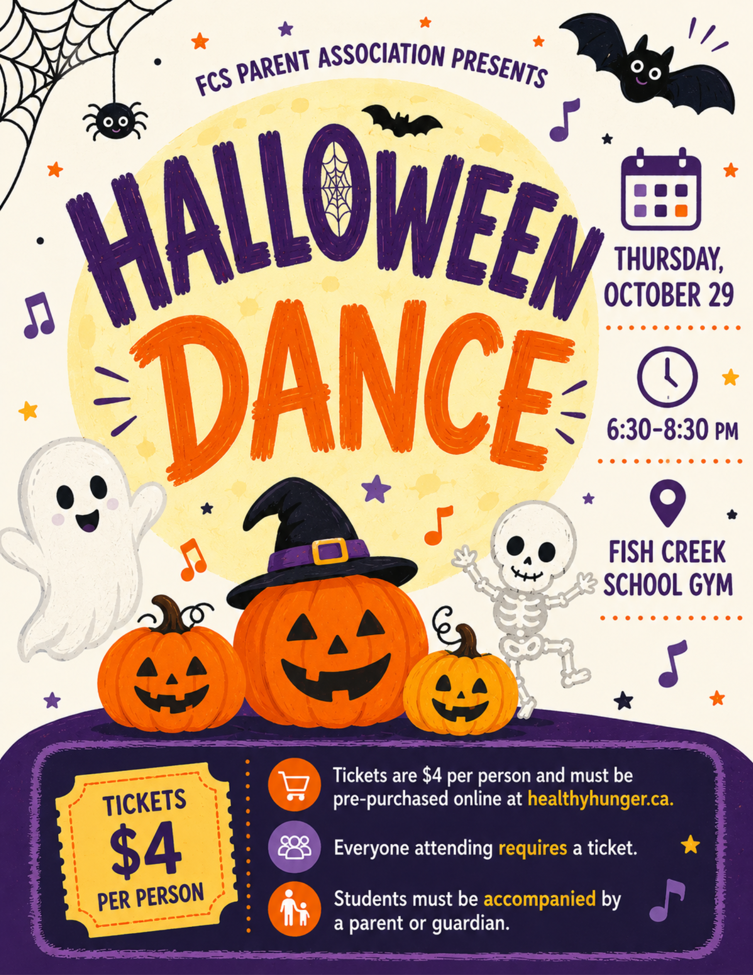 FCS Halloween Dance 2026 Poster